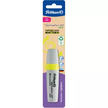 Zakreślacz Pelikan Textmarker 490 eco marker z końcówką dłutową Żółty