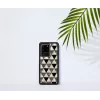 Etui ochronne iKins do Samsung Galaxy S20 Ultra — wzór piramidy, czarne