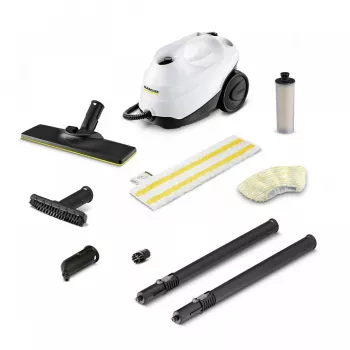 Parny odkurzacz cylindryczny Kärcher SC 3 EasyFix — 1900 W, zbiornik 0,5 L, 3,5 bar, wąż 2,2 m