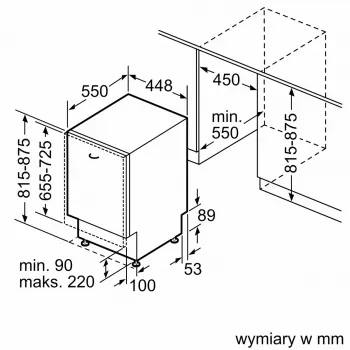 Bosch Serie 6 SPV6ZMX17E zmywarka W pełni zabudowany 10 kompletów