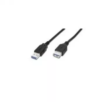 Przedłużacz USB DIGITUS AK-112331, 3 m, wtyk USB A na gniazdo USB A, USB 3.2 Gen 1, czarny