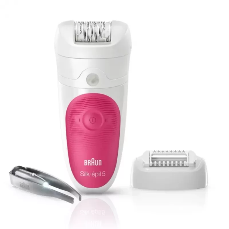 Braun Silk-epil 5 5-500 SensoSmart epilator, różowo-biały