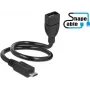 Kabel USB DeLOCK 83927 USB 2.0 0,35 m Micro-USB B USB A Czarny