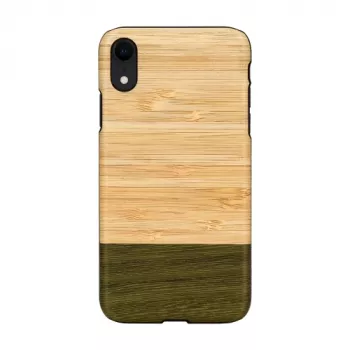 Etui na smartfona man and wood do iPhone XR — bamboo forest Czarny