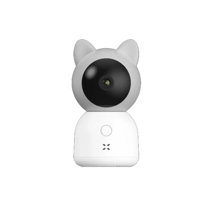 XENON X7201 Inteligentna kamera dla dziecka bez monitora, Wi-Fi, 3 MP, noktowizja, USB Type-C, SD, biała