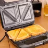 Cecotec Sandwich Maker | Rock’nToast 4in1 | 1000 W | Liczba płyt 4 | Czarny
