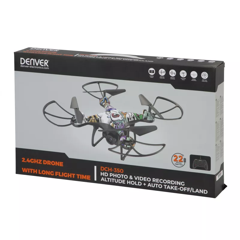Dron Denver 2,4 GHz z kamerą HD i utrzymywaniem wysokości