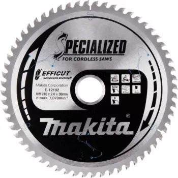 Makita Efficut - tarcza do piły tarczowej - do drewna, metalu, WPC (kompozytów drewniano-plastikowych)