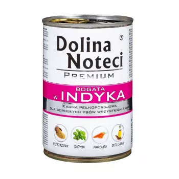 DOLINA NOTECI Premium Bogata w indyka - mokra karma dla psów - 400 g