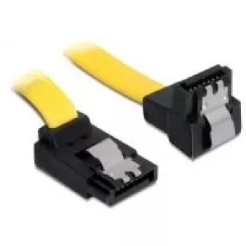 Kabel SATA męski/męski DeLOCK 82822 0.7 m żółty