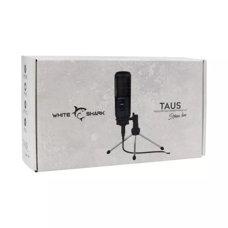 Mikrofon White Shark TAUS Black Studio