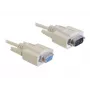 Kabel szeregowy DeLOCK Sub-D9 84016 5m Beżowy