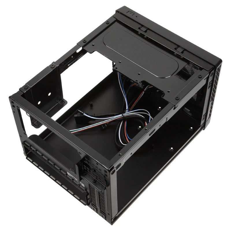 SilverStone SUGO 13 - Desktop - Mini-DTX - bez zasilacza (AT / PS/2) - Czarny - USB/Audio (SST-SG13B-Q)