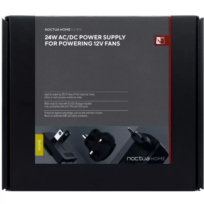 Zasilacz wewnętrzny Noctua NV-PS1 90-264V Chłodzenie pasywne Czarny