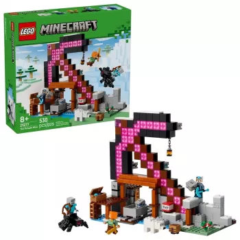 Zestaw konstrukcyjny LEGO Minecraft Kopalnia Kilof 21277 — 530 elementów, 3 minifigurki, wiek 8+