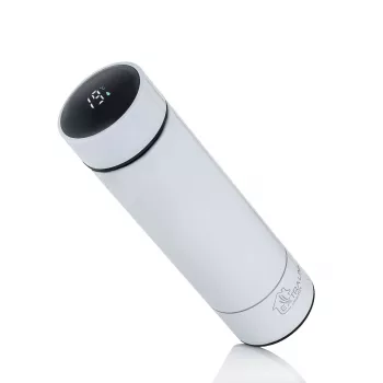 Extralink Smart Travel Mug Biały, Kubek Termiczny z Wyświetlaczem Temperatury