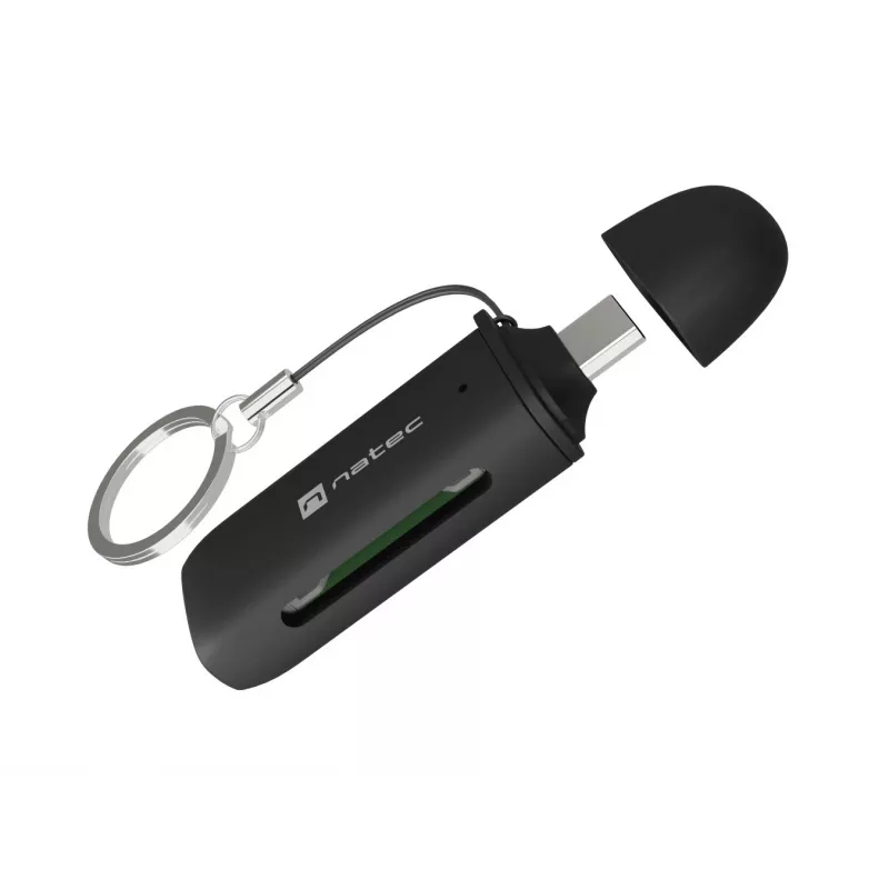Czytnik kart NATEC SCARAB C SD/Micro SD USB 3.2 Gen 1 Czarny (NCZ-2365)