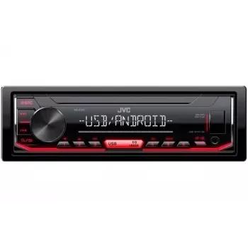 Cyfrowy odtwarzacz multimedialny do samochodu JVC KD-X162 1 DIN, 200 W, 24-bitowy DAC, FLAC/MP3/WAV/WMA, przedni port USB typu A, 3,5 mm, LCD 2-wierszowy, czarny