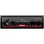 Cyfrowy odtwarzacz multimedialny do samochodu JVC KD-X162 1 DIN, 200 W, 24-bitowy DAC, FLAC/MP3/WAV/WMA, przedni port USB typu A, 3,5 mm, LCD 2-wierszowy, czarny