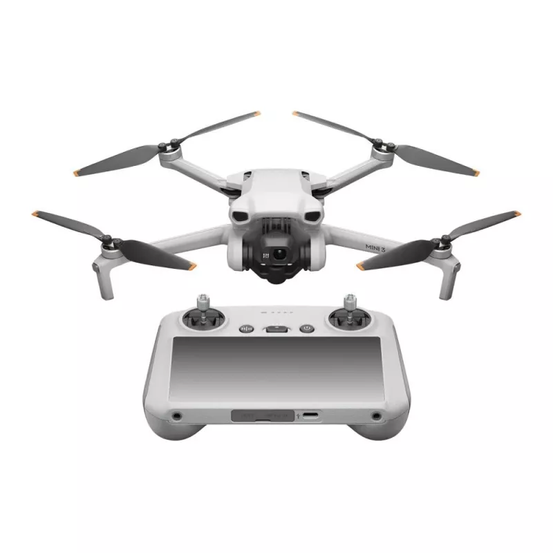 Kwadrokopter DJI Mini 3 Fly More Combo — dron 4-wirnikowy, kamera 12 MP 4K, zasięg 10 000 m, maks. prędkość 10,55 m/s, bateria 2453 mAh, 0,248 kg, szary