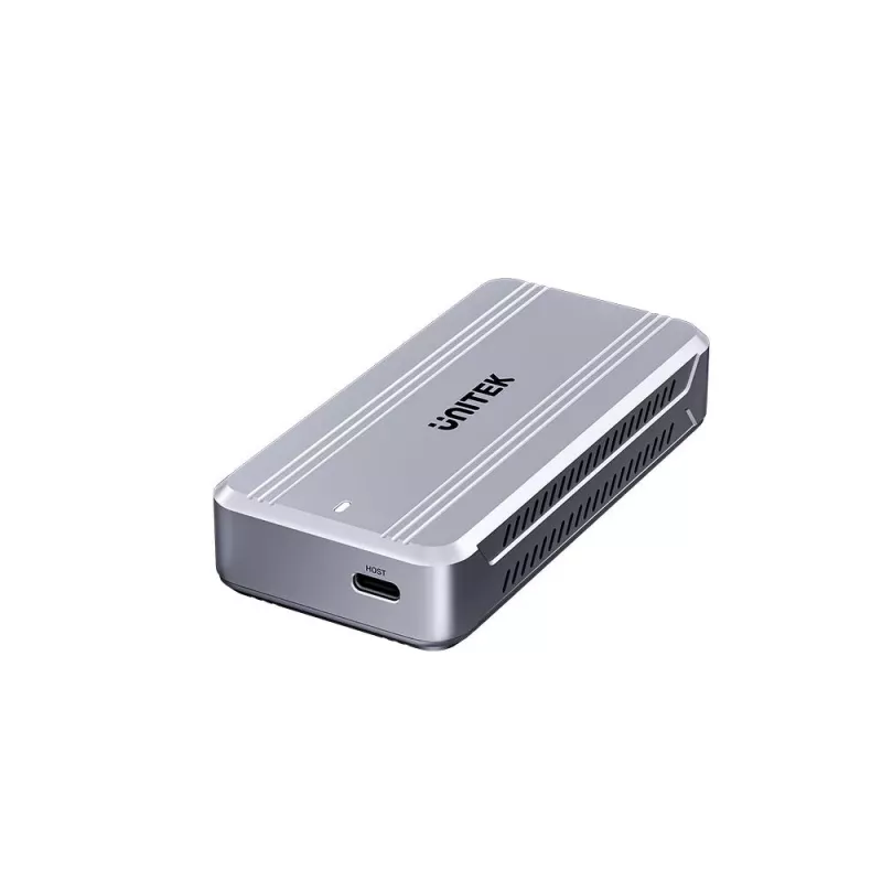 Obudowa SSD Unitek S1242AGY01-EU USB4 40Gbps, M.2 NVMe, do 8 TB, aluminium/tworzywo sztuczne, aktywne chłodzenie