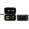 ZWILLING Twinox Gold Edition 97746-004-0 zestaw do manicure, czarne skórzane etui, 3 elementy