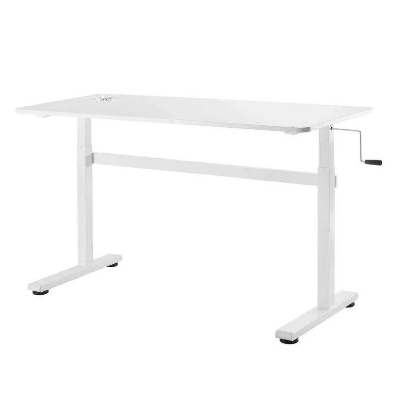 Biurko z ręczną regulacją wysokości Ergo Office, max 40 kg, maks. wysokość 117 cm, z blatem do pracy stojąco-siedzącej, ER-401 W