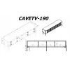 Szafka TV cama meble VERA 190x40x50 cm — blat i rama matowe czarne