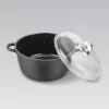 Maestro MR-4616C Garnek z pokrywką 16 cm 1 l Czarny