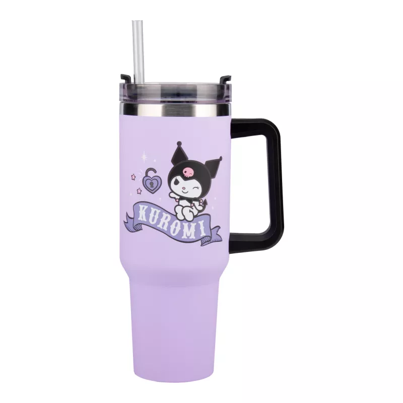Paladone Hello Kitty Kuromi kubek termiczny 900 ml ze słomką