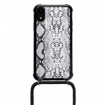 Cover Coros Snake iPhone XR 15.5 cm (6.1 inch) Czarny biały