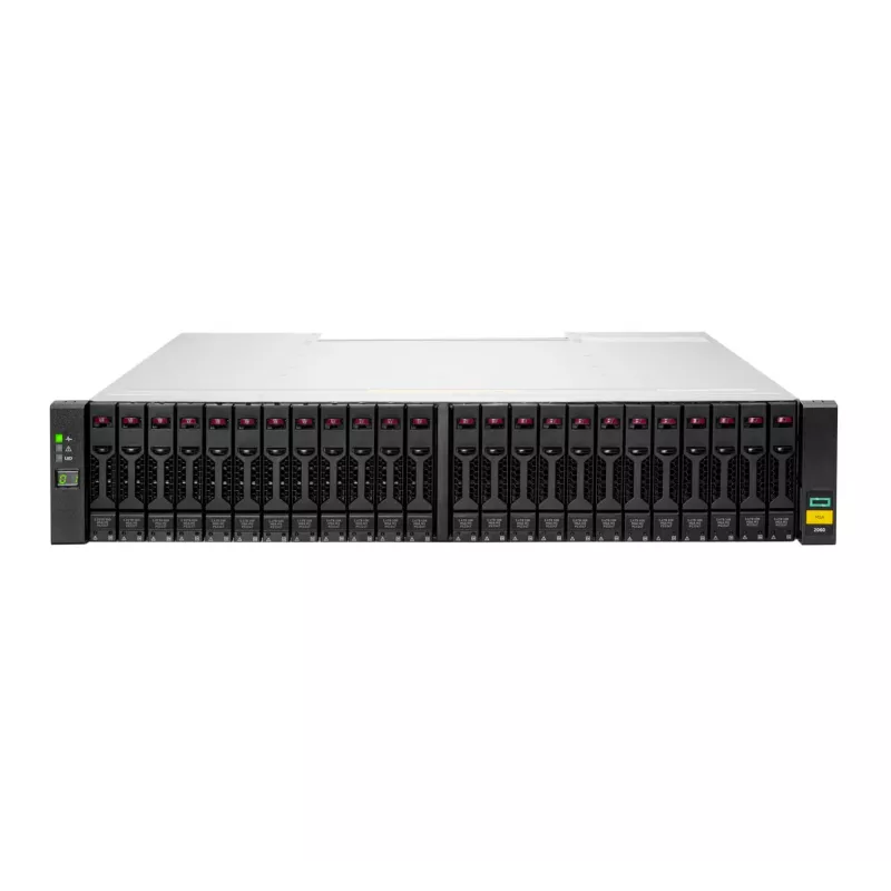 HPE MSA 2060 Disk Array 0 TB Rack 2U srebrny Czarny HDD SSD