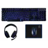 Klawiatura z myszą Rebeltec SHERMAN Gaming USB QZERTY angielska czarna