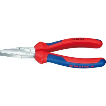 Knipex szczypce płaskie DIN ISO 5745 długość całkowita 160mm, chromowane, wielokomponentowa rękojeść