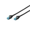 Kabel sieciowy Digitus CAT 5e SF/UTP 1m RJ-45 Czarny