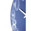 Zegar ścienny NeXtime 3077bl 3D, Ø39,5 cm, niebiesko-biały