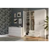 Topeshop ROMANA 160 BIEL KPLB bedroom wardrobe/closet 11 shelves 4 drzwi(s) biały