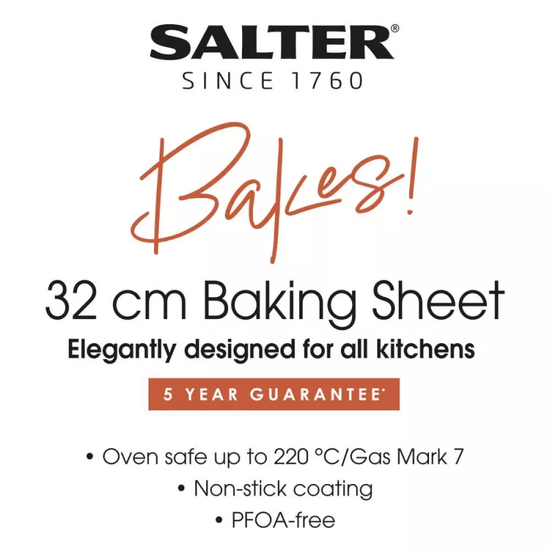 Blacha do pieczenia Salter BW12560EU7 32 cm nieprzywierająca stal węglowa