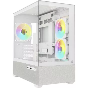 Sharkoon MK7 ARGB mATX Case 2xGlass Biały