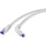 Renkforce Kabel połączeniowy RJ45 RJ45 CAT 6a S/FTP 10,00 m szary 90° w dół skierowany w dół (RF-4892538)