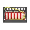 Patch panel DELOCK Mini Desktop RJ45 6-port Cat.6A ekranowany, metalowy, czarny, 80×22×125 mm