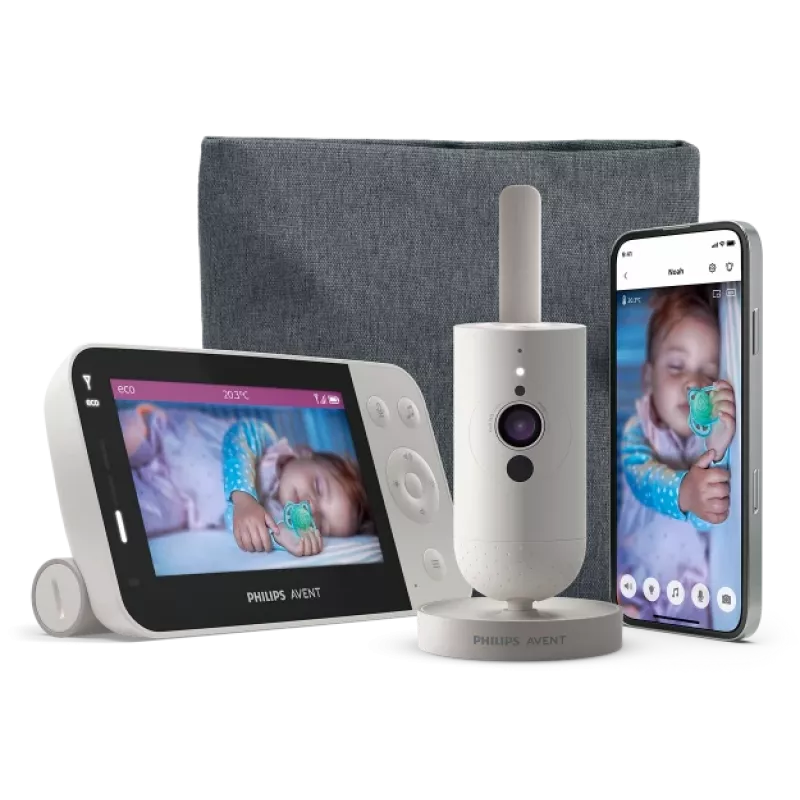 Philips AVENT SCD953/26 wideomonitor dziecięcy 400 m Wi-Fi Szary, Biały