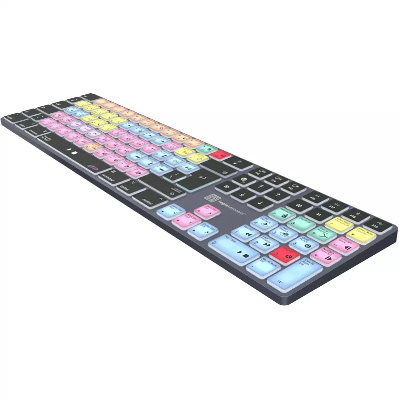 Klawiatura LogicKeyboard LKB-PT-TM — Pełnowymiarowa (100%) Bluetooth QWERTZ niemiecki, Tytanowy Szary