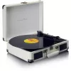 Gramofon z napędem paskowym Lenco TT-115CR kremowy — walizkowy odtwarzacz płyt, nagrywanie USB, Bluetooth 5.0, 33/45/78 RPM