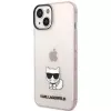 Karl Lagerfeld KLHCP14MCTRI Iphone 14 Plus / 15 Plus 6.7 Hardcase różowy / różowy przezroczysty etui z kotką Choupette