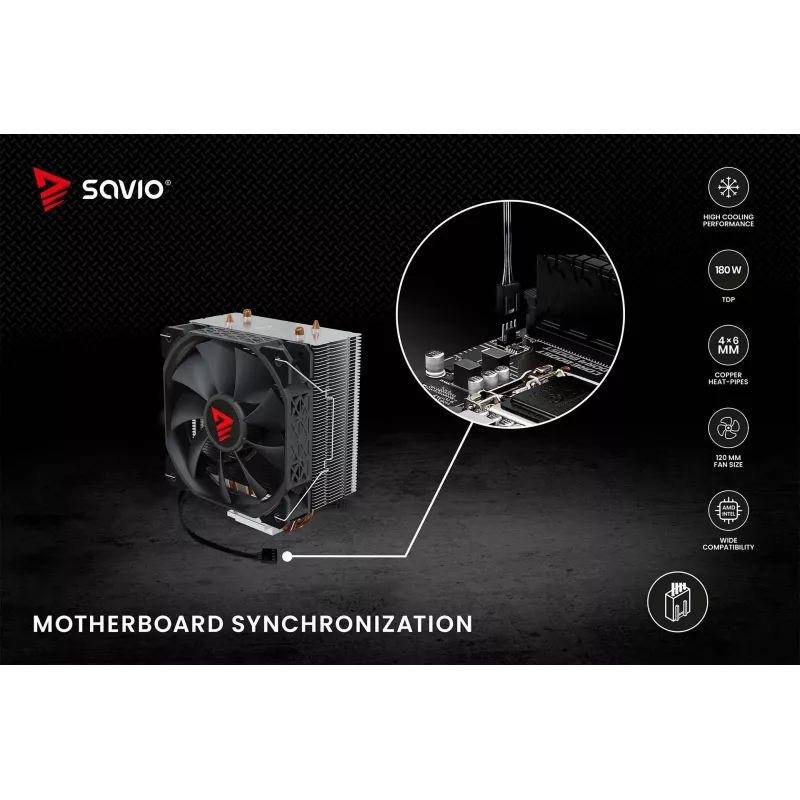 SAVIO VORTEX X2 chłodzenie CPU
