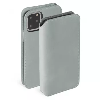 Portfel na telefon Krusell Sunne dla Apple iPhone 11 Pro — vintage szary, etui typu folio z kieszenią na karty