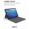 Etui z klawiaturą Combo Touch US iPad Pro 11 1,2,3 Gen szary