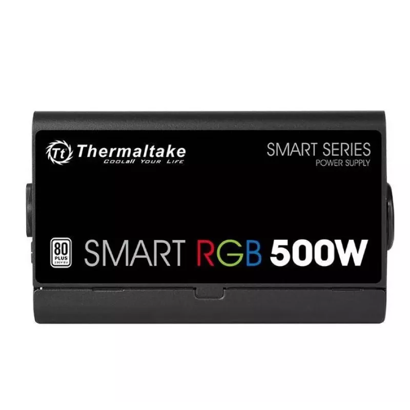 Thermaltake SMART RGB PS-SPR-0500NHSAWE-1 - Zasilacz (wewnętrzny) - ATX12V 2.3 - 80 PLUS - AC 230 V - 500 W - aktywny PFC - Czarny