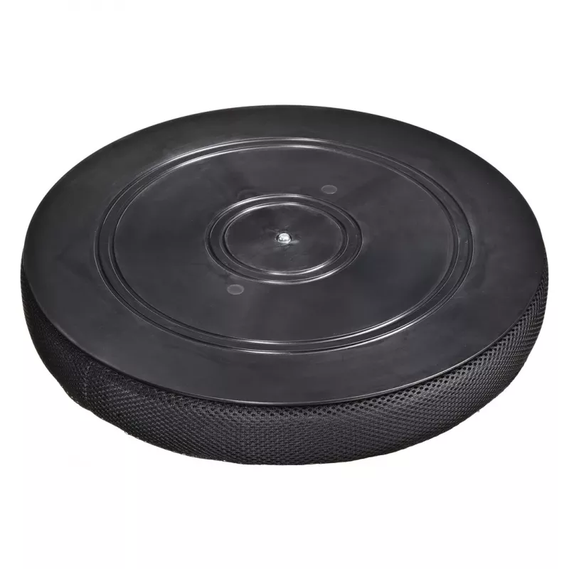 Ortopedyczna poduszka obrotowa ActionMed PO600AM — okrągła poduszka na krzesło, obrót 360°, 1,5 kg, czarna